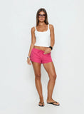 Makeli Micro Beach Short Fuchsia Stripe