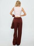 Dorie Straight Leg Pants Chocolate