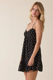 Gracie Black Polka Dot Cami Mini Dress