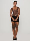 Nerys Top Leopard
