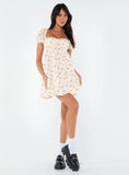 Lets Dance Mini Dress White Floral