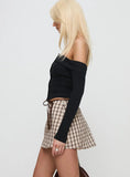 Korren Low Rise Skort Plaid Tall