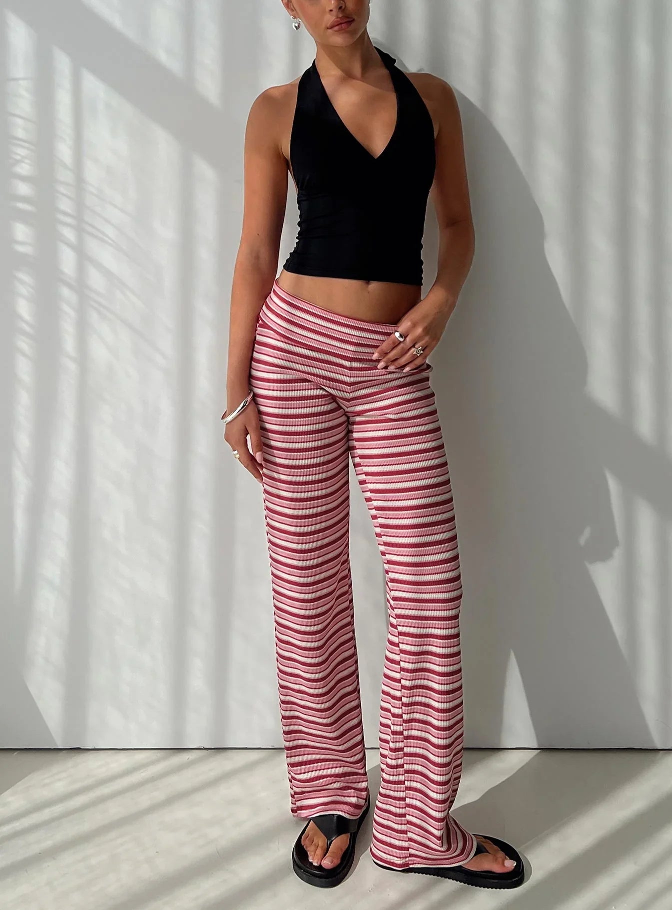 Dreamgirl Folded Pant Pink Multi