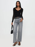 Tenzin Ruched Top Black