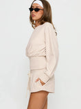 Aryn Track Shorts Cream