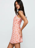 Happier Than Ever Lace Mini Dress Pink Floral