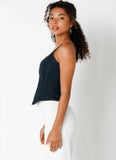 Annabelle Dark Denim Corset Top