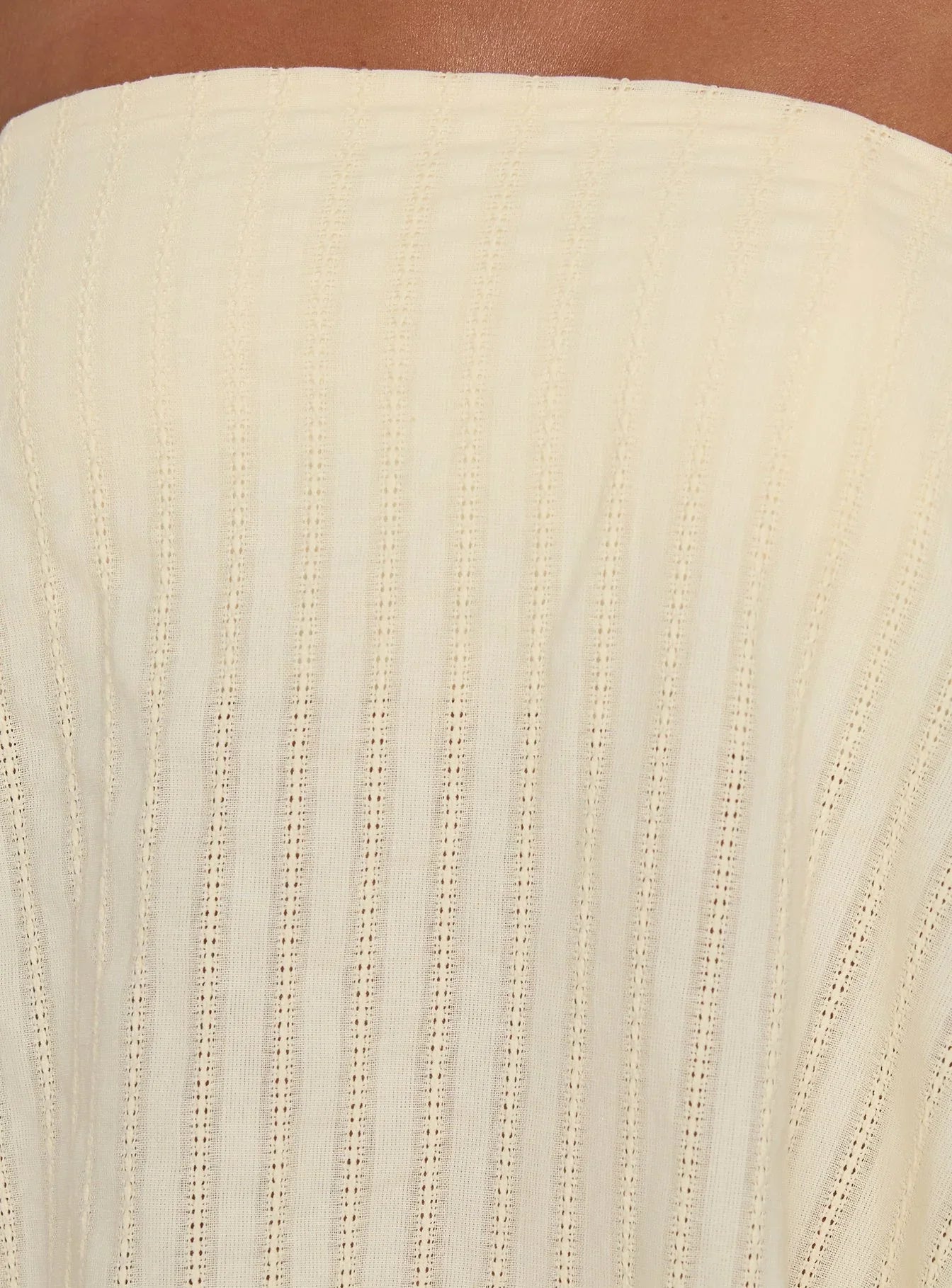 Gypsea Strapless Swing Mini Dress Butter Yellow