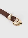 Youre Strong Belt Dark Brown Gold