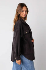 Nothing New Charcoal Shacket