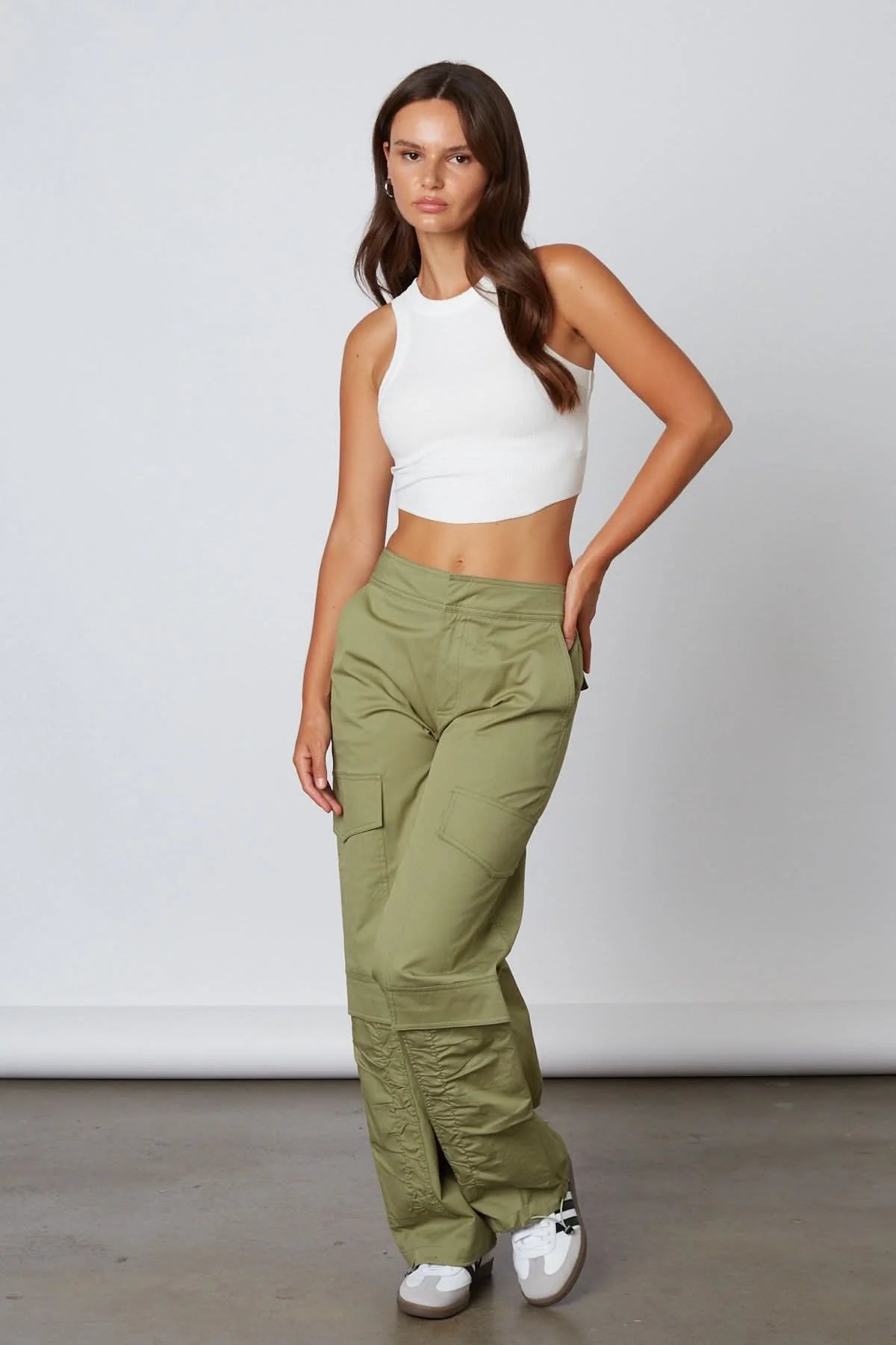 Charly Olive Cargo Pants