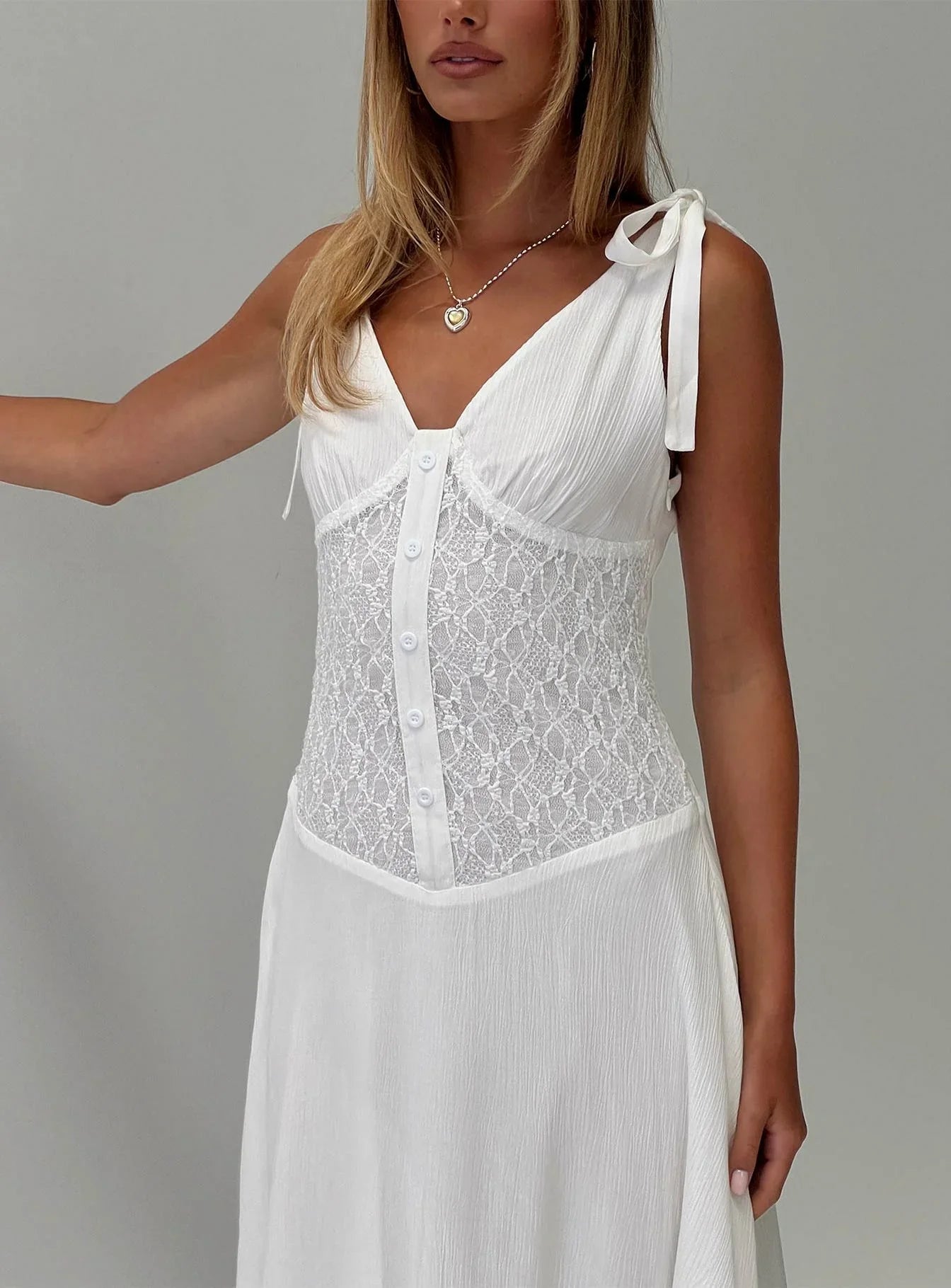 Danira Midi Dress White