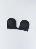 U Shape Backless Bra Black
