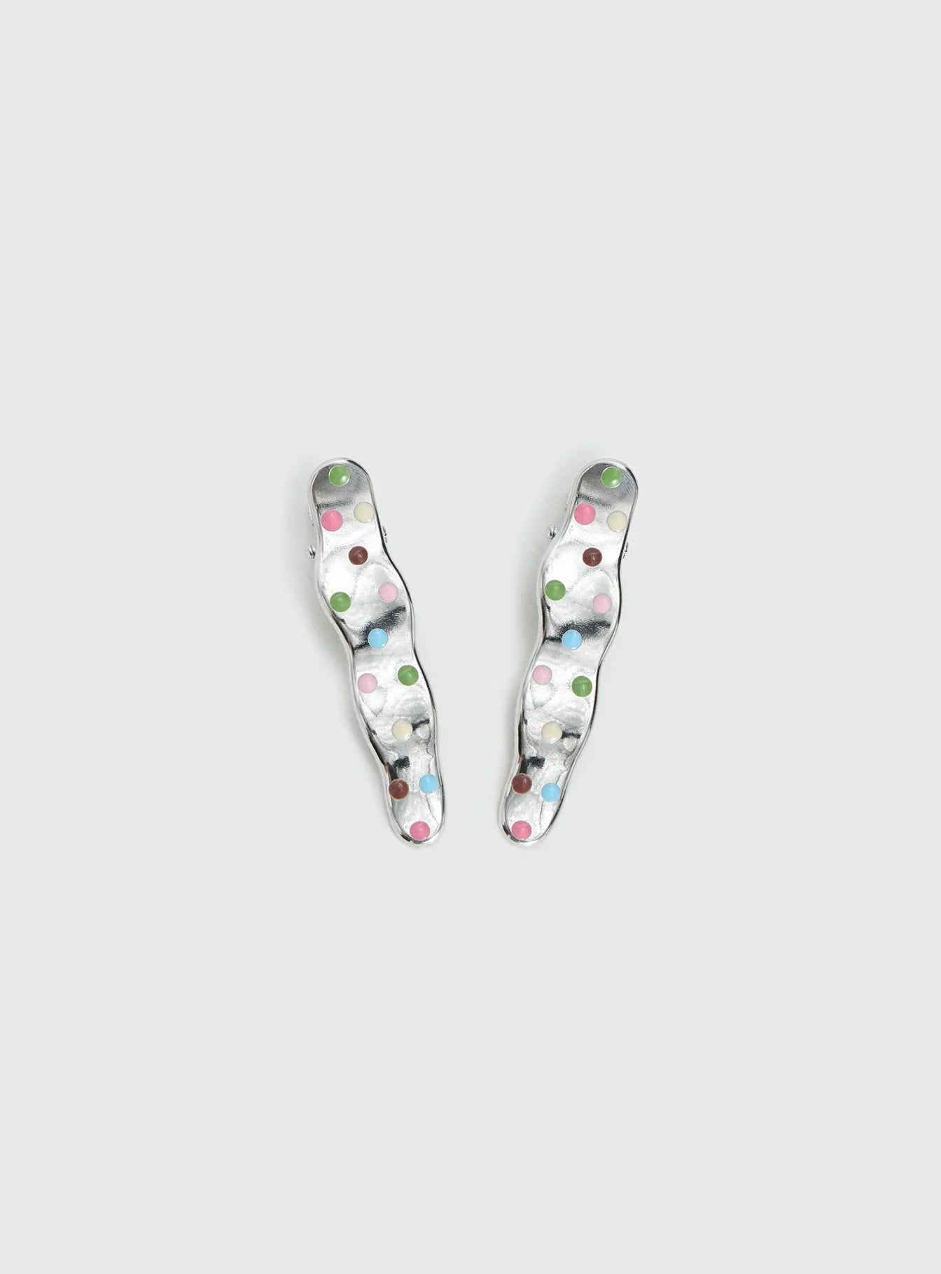 Kind To Another Hair Clips Silver Multi