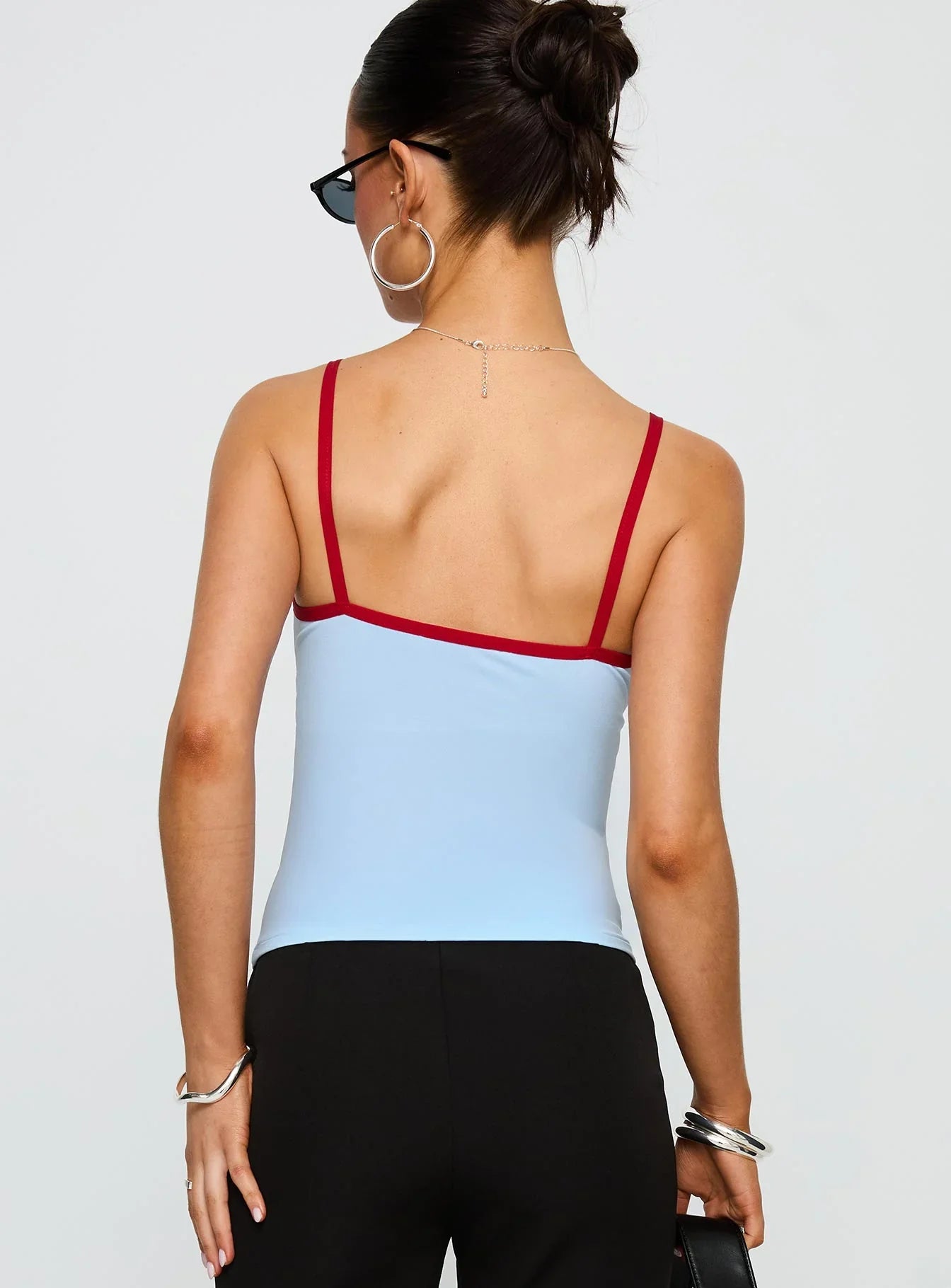 Tiera Top Blue Red