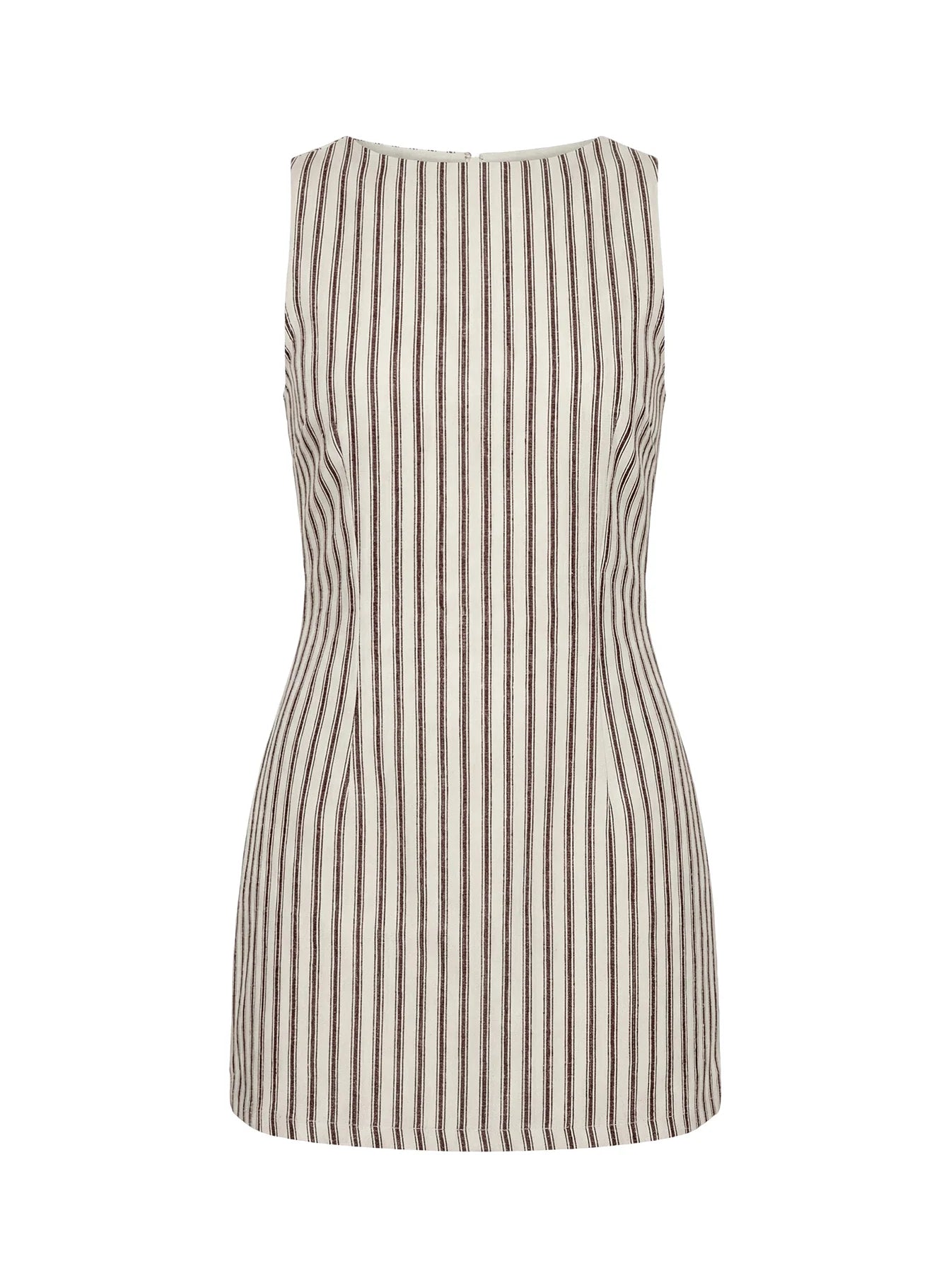 Yumiko Romper Brown Stripe