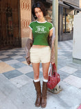 Tessabelle Shirred Bloomer Shorts Cream