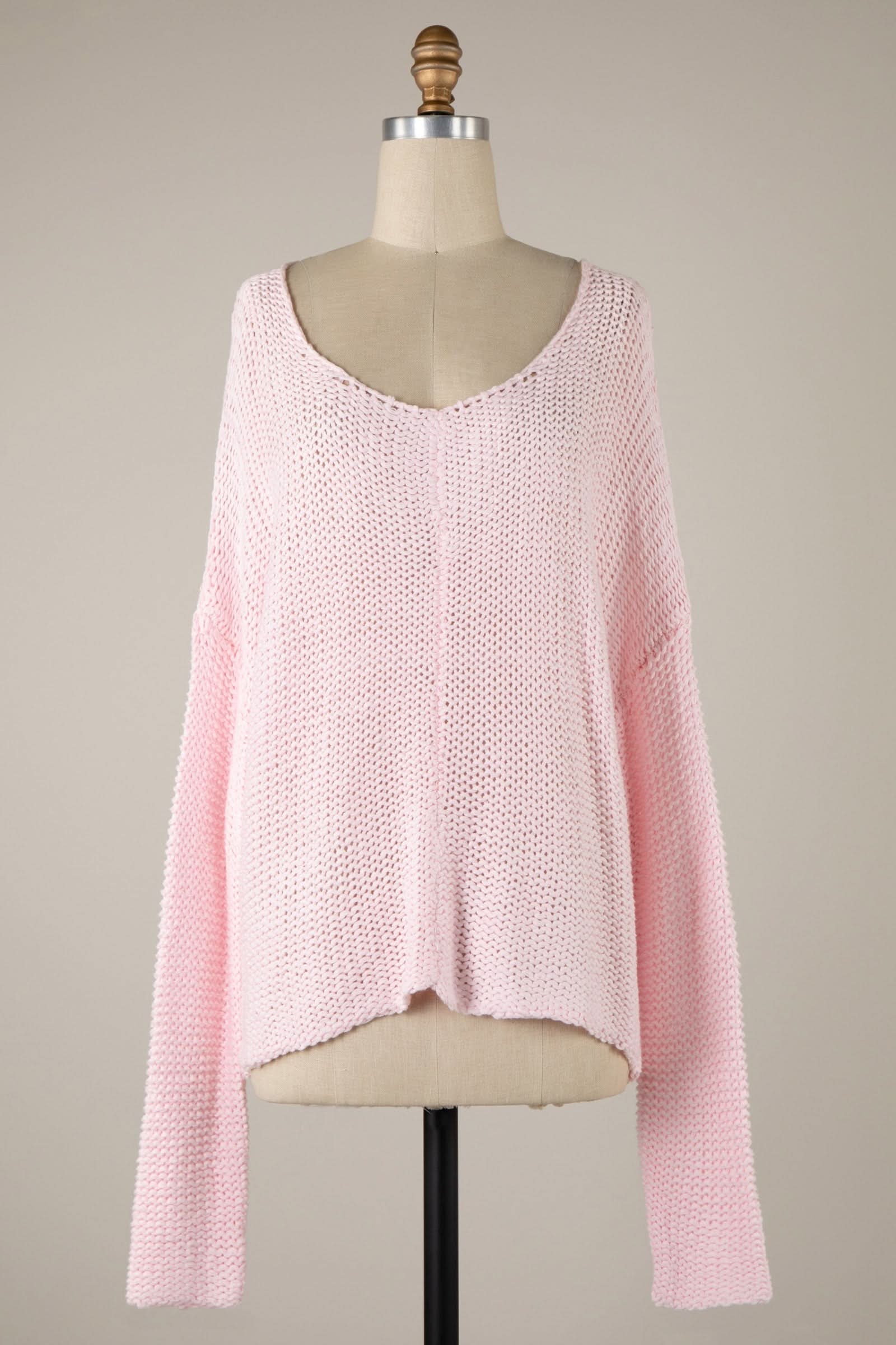 Bradford Baby Pink Oversized Sweater