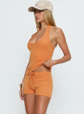 Baseline Rib Micro Shorts Orange