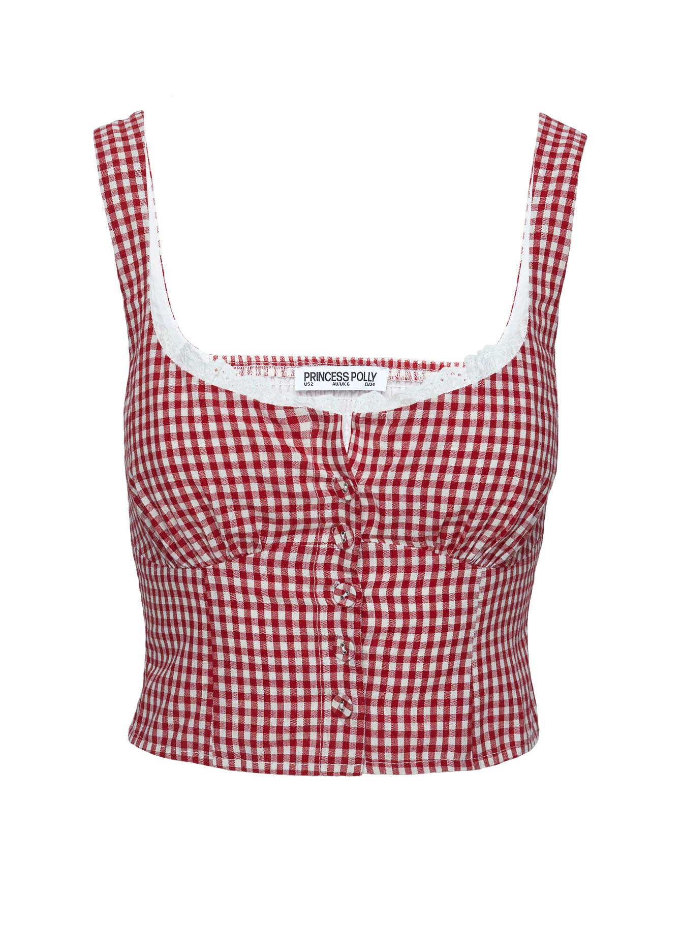 Bruncheon Top Red White