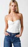 Becca White Twist Knot Tube Top