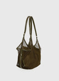 Isolda Mesh Tote Bag Khaki