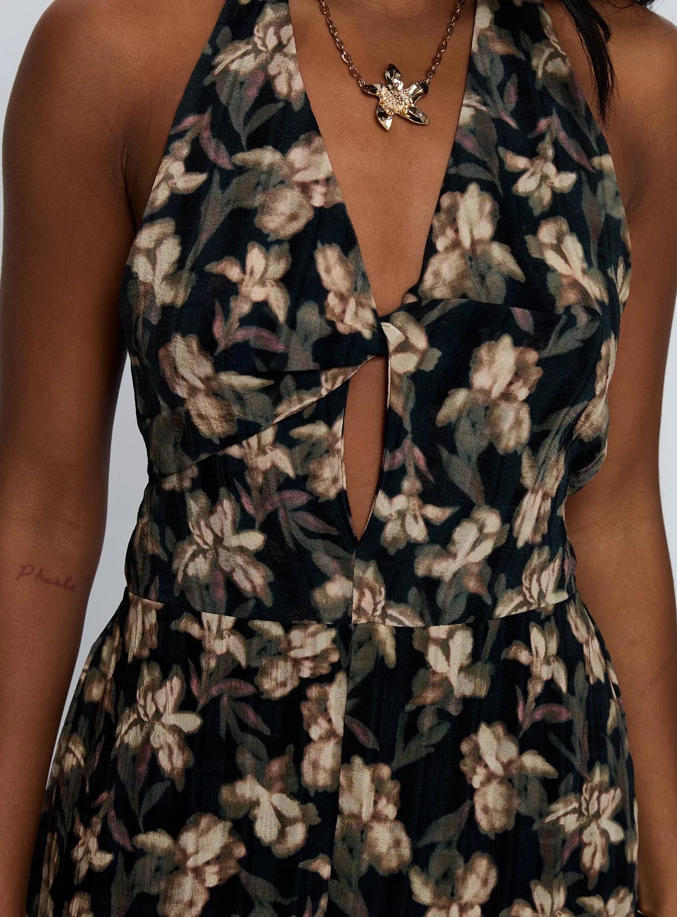 Ivorie Halter Mini Dress Multi