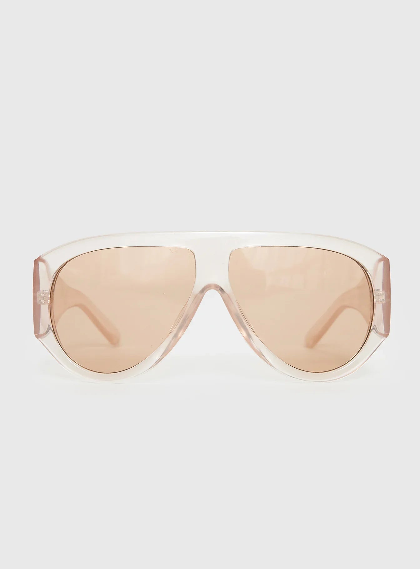 Porschia Sunglasses Clear Amber
