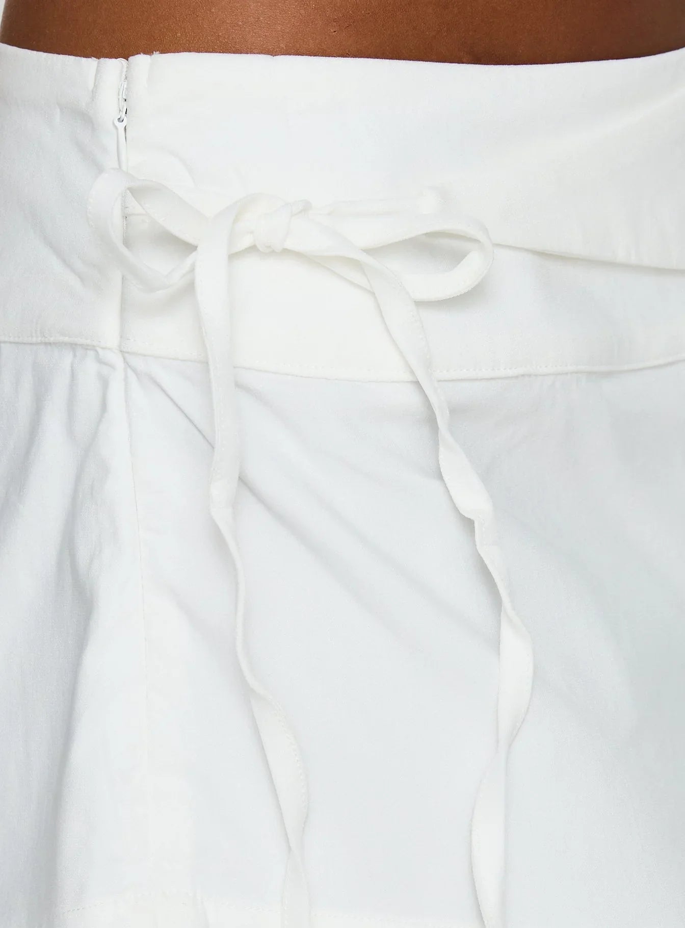 Senzo Wrap Shorts White