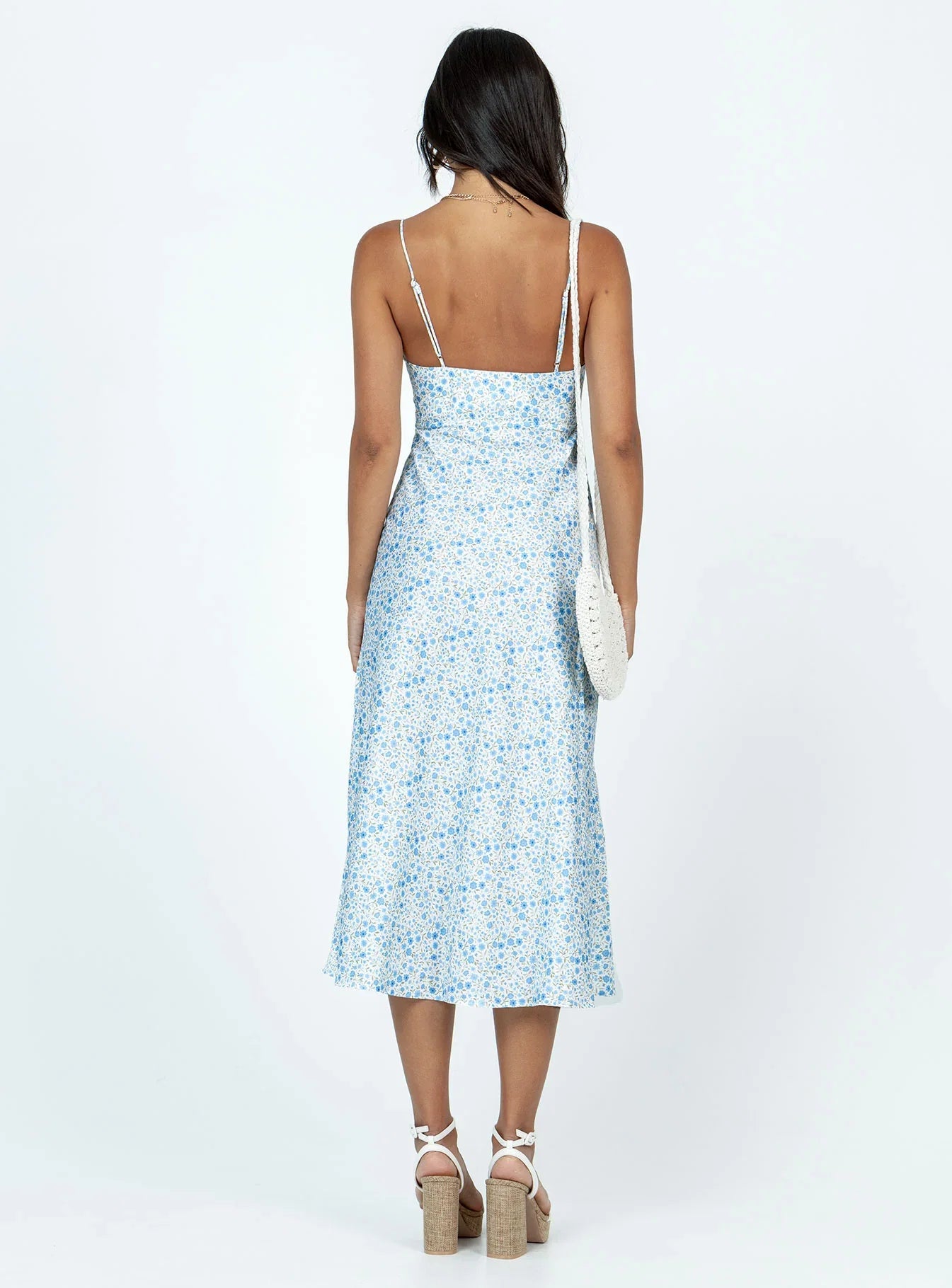 Amara Midi Dress Blue Multi