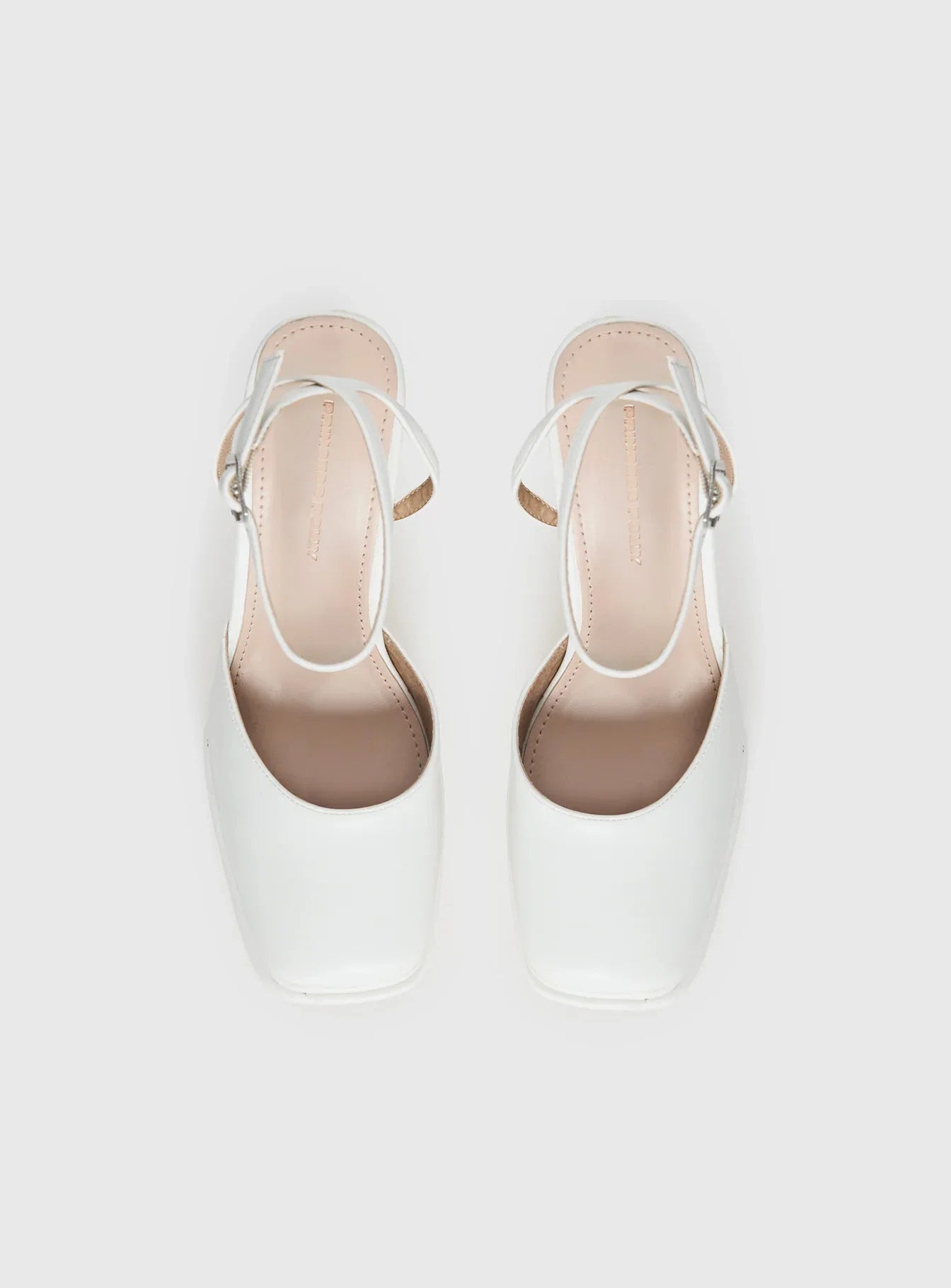 Alto Platform Heels Matte White
