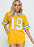 UCLA Football Button Down Jersey Gold