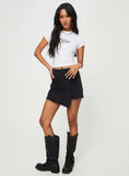 Alrita Denim Skort Washed Black