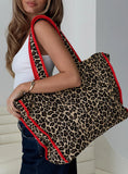 Jovie Tote Bag Leopard Red