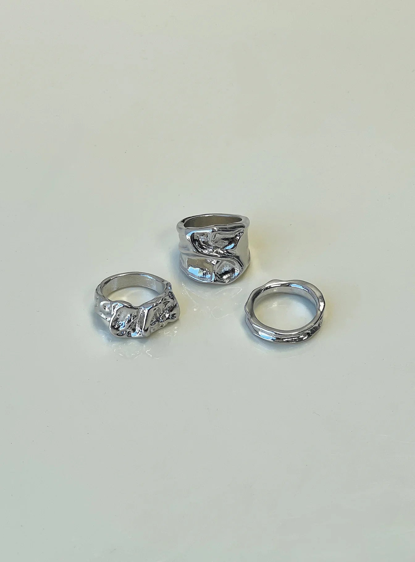 Two Young Hearts Ring Pack Silver