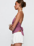 Carmelah Top Purple White