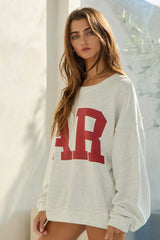 Arkansas Grey Crew Neck Sweatshirt
