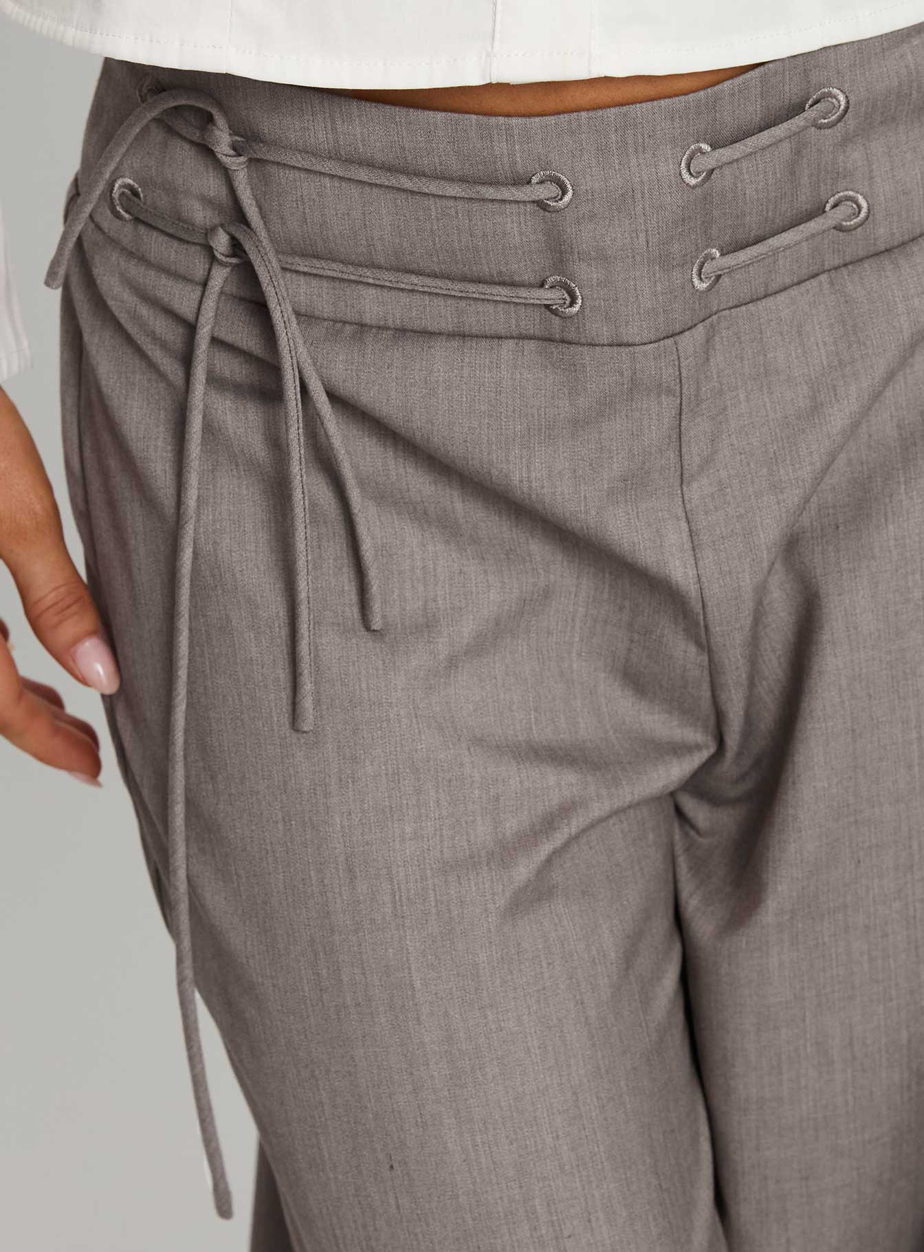 Just Have Fun Wide Leg Pant Grey Tall