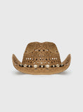 Azuria Straw Cowboy Hat Tan
