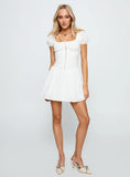 Lethia Corset Mini Dress White