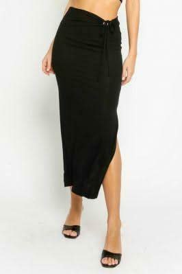 Style Iconic Black Two Piece Midi Dress