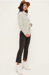 Joel Heather Grey Cowl Neck Sweater